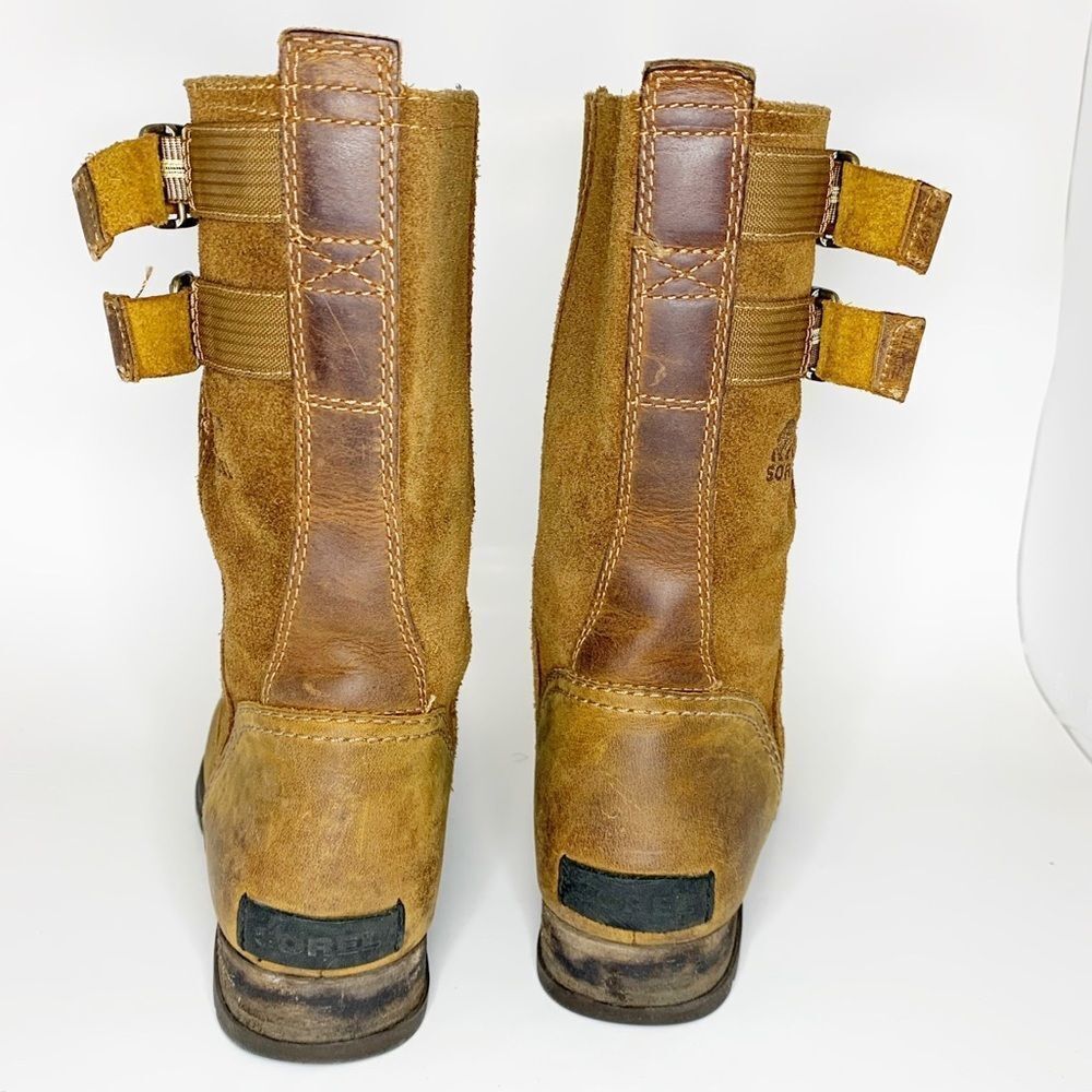 SOREL Major Pull on‎ Grizzly Bear Tan Boots Sz 6 - Picture 4 of 7